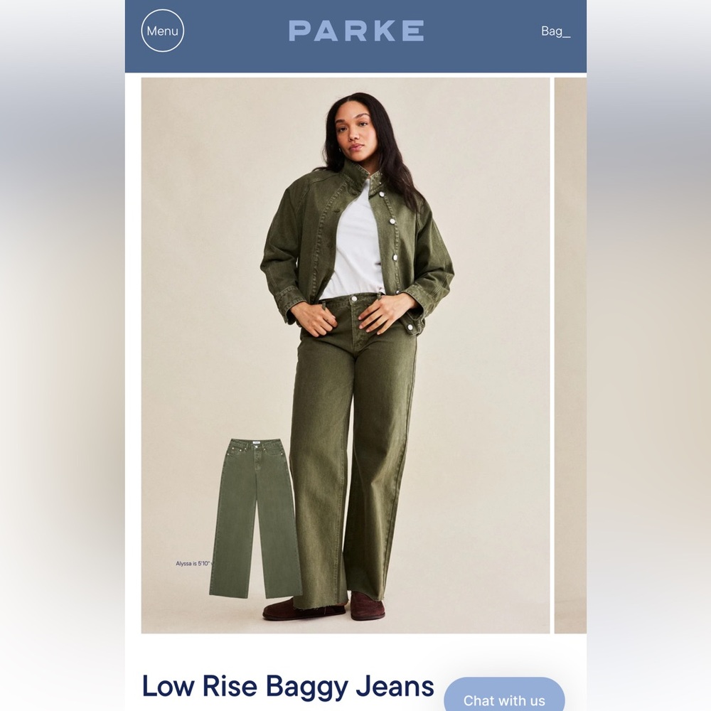 ISO Green Parke Low Rise Baggy Jeans Size 25 or 24